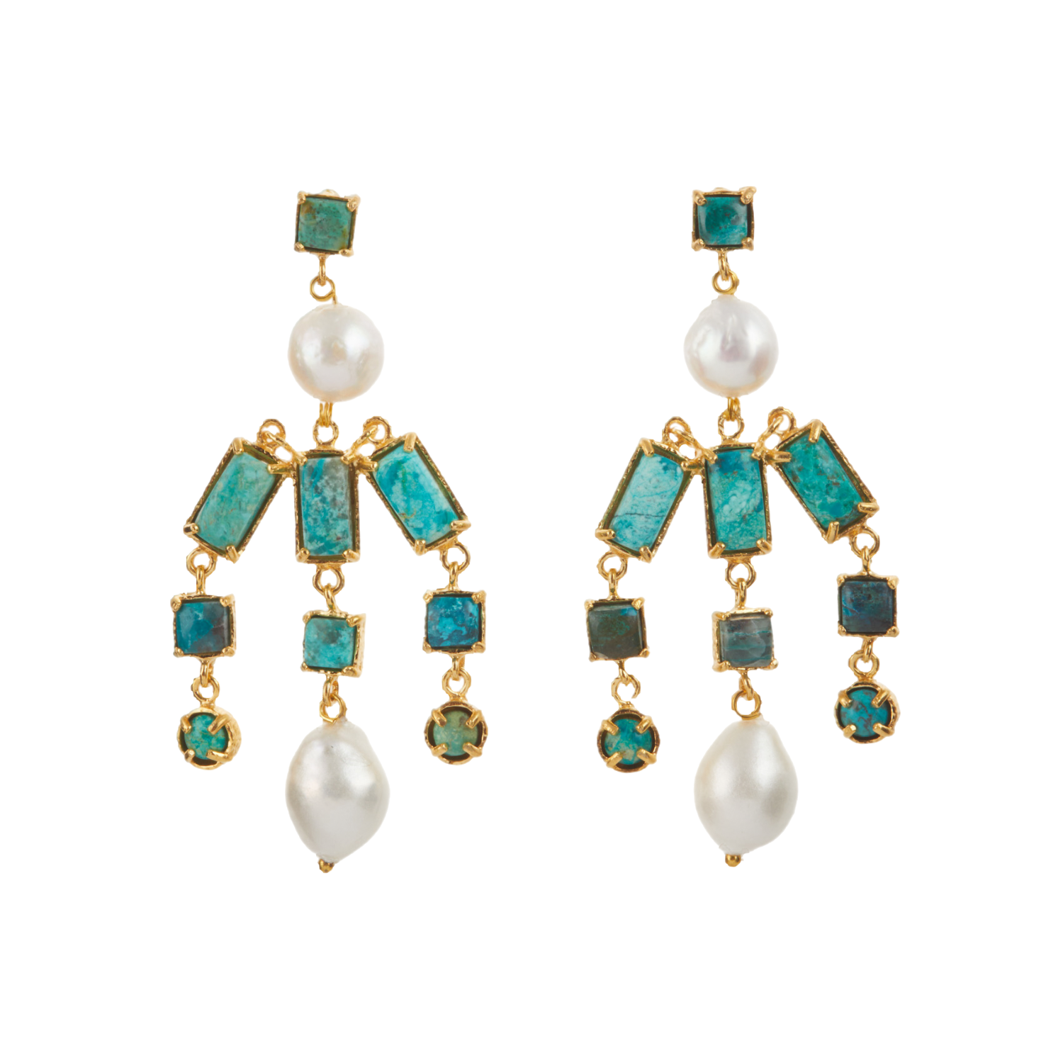 Sofia Earrings Turquoise von Christie Nicolaides