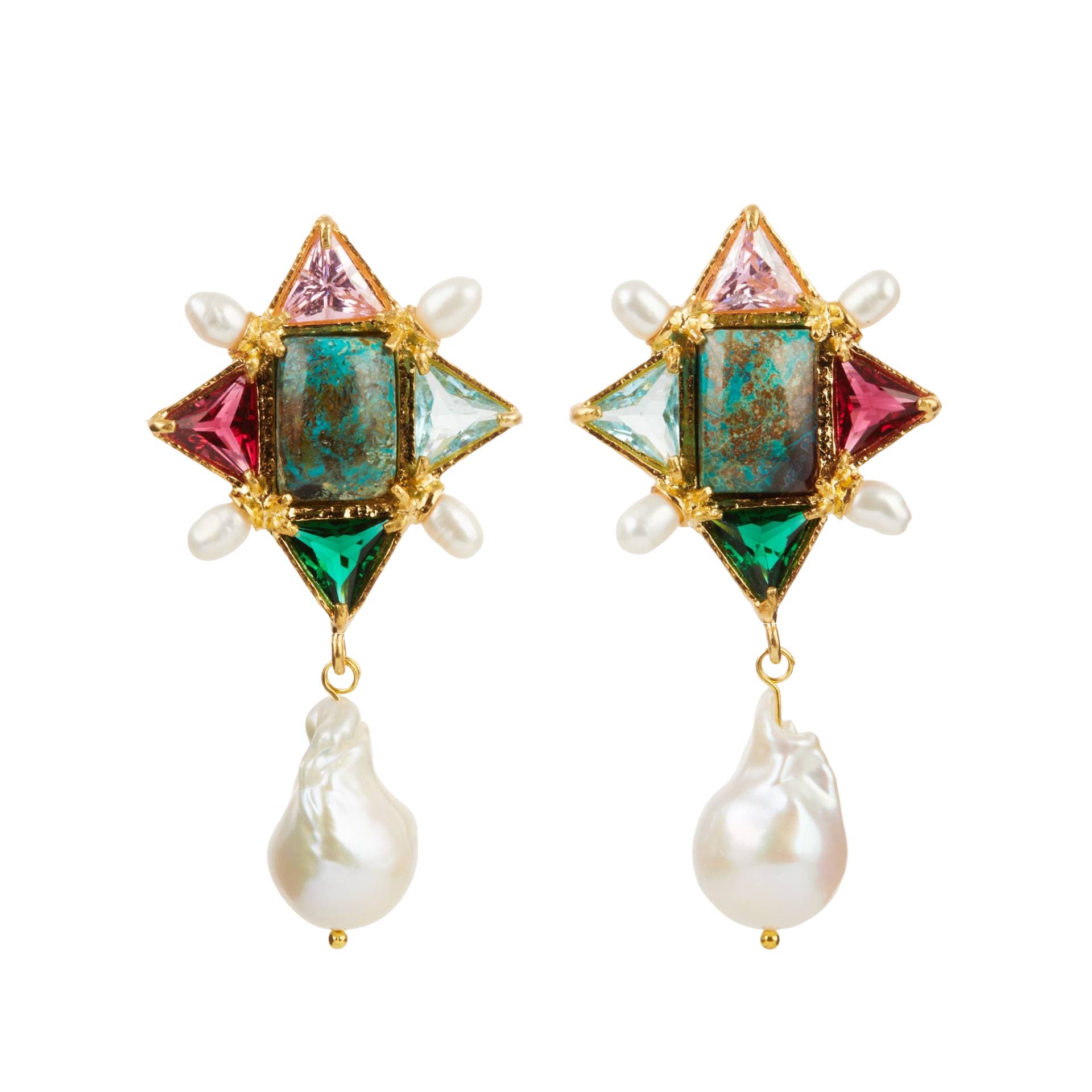 Violetta Earrings Multi von Christie Nicolaides