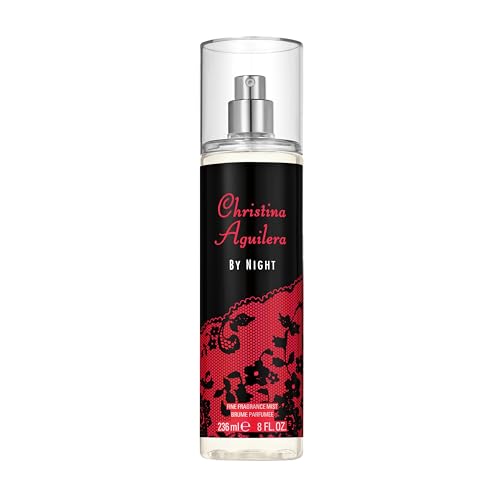 Christina Aguilera - By Night Parfüm, femininer, verführerischer und sinnlicher Duft, mit Pfirsichblüte, blumige, orientalische und fruchtige Noten, ideal für den Sommer, Parfüm für Damen, 236 ml von Christina Aguilera