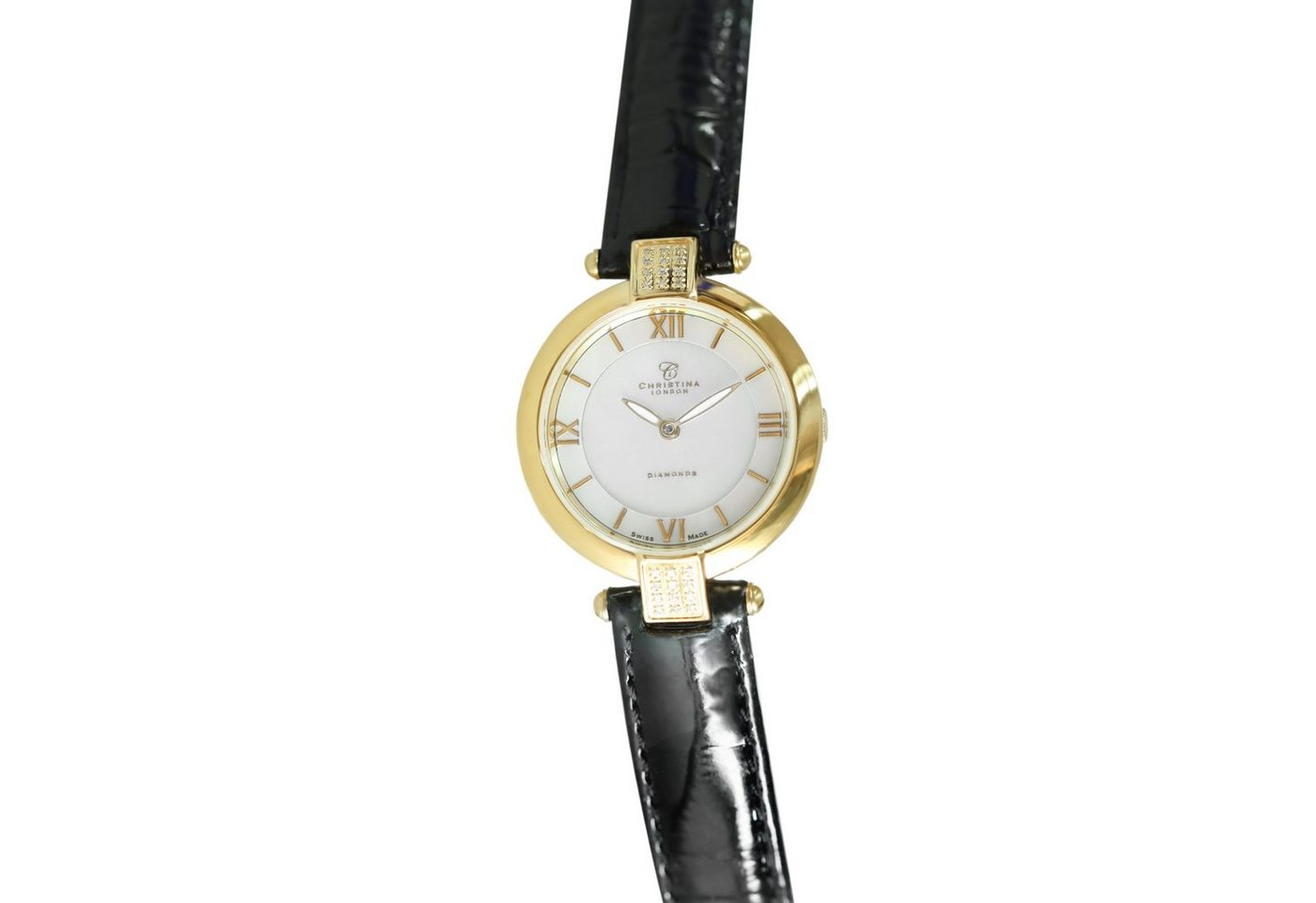 Christina London Quarzuhr Elegante Diamantuhr Swiss Made von Christina London