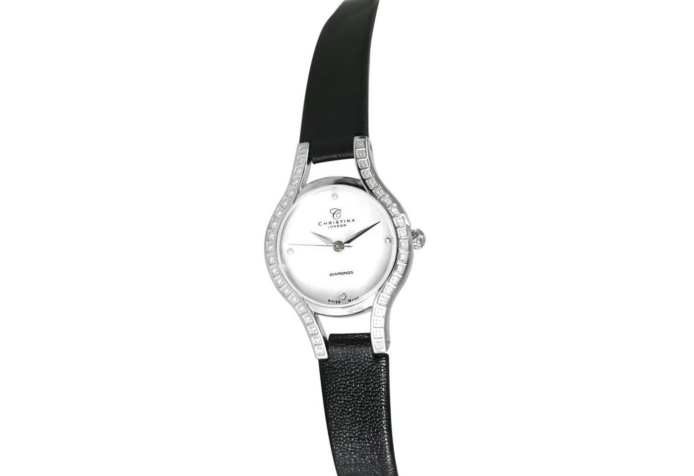 Christina London Quarzuhr Elegante Diamantuhr Swiss Made von Christina London