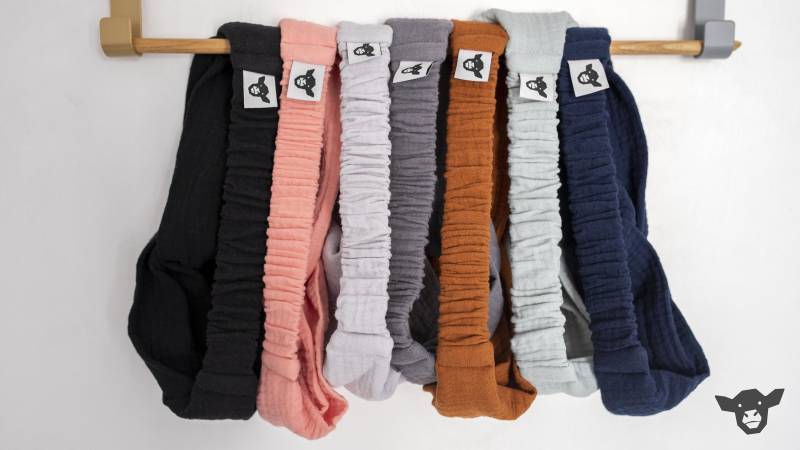 Schönes Turban-Haarband Für Mädchen Und Frauen Aus Weichem Baumwollmusselin in Sieben Tollen Farben Mit Gummiband Hinten Kleinem Logo von ChristinaKalb