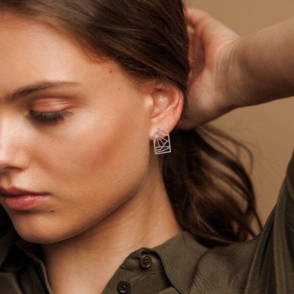 ChristinaPauls Slow jewellery Mini Ohrstecker Onda in Silber oder Gold von ChristinaPauls Slow jewellery