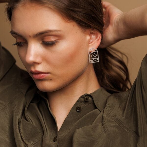 ChristinaPauls Slow jewellery Ohrstecker Onda in Silber oder Gold von ChristinaPauls Slow jewellery