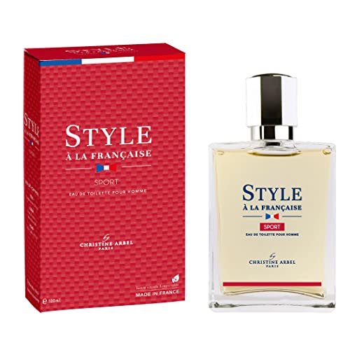 Christine ARBEL - Eau de Toilette Style à la Française Sport – Parfum für Herren – Zerstäuber 100 ml, hergestellt in Frankreich von Christine Arbel