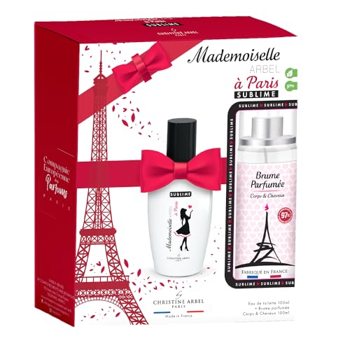 Christine Arbel Paris Mademoiselle Arbel à Paris Sublime Eau de Toilette 100 ml & Nebel Duft Körper und Haar, hergestellt in Frankreich von Christine Arbel