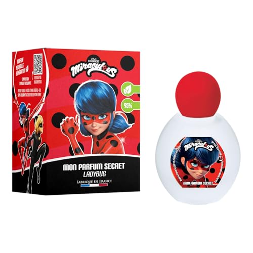 MIRACULOUS Die Abenteuer von Ladybug und Cat Noir Eau de Toilette Ladybug Duftnote Brombeere Himbeere 30 ml Parfum Kinder Mädchen 3–8 Jahre von Christine Arbel