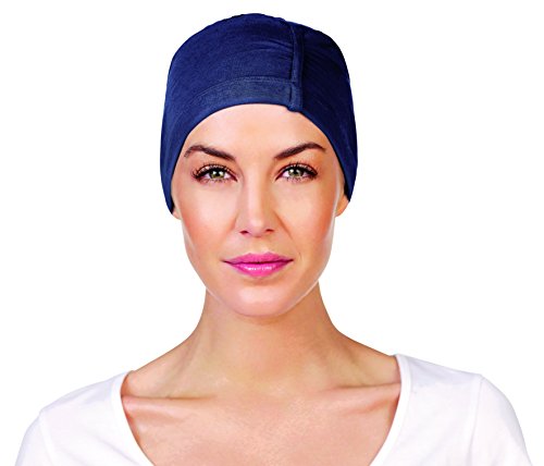 Christine Headwear Damen Christine Headwear Chandra Cap, Blue Melange Night cap, Blue melange, 55-60 EU von Christine Headwear