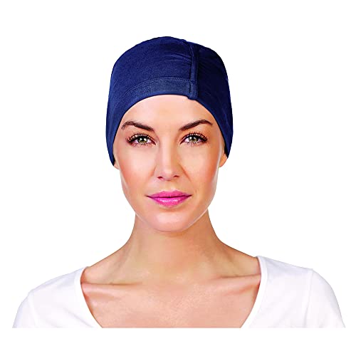 Christine Headwear Damen Christine Headwear Chandra Cap, Blue Melange Night cap, Blue melange, 55-60 EU von Christine Headwear