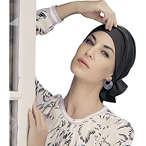 Christine Headwear Damen B.b. Beatrice Turban With Ribbons Headband, Steel Grey, Einheitsgröße EU von Christine Headwear