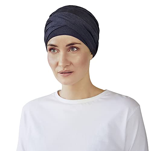 Christine Headwear Shakti Turban Damen Balu Melange | Chemo Kopfbedeckung Damen | Kopftuch für Damen Mit Haarausfall | Chemo Mütze Damen Auf 95% Viskose Bambus 5% Elasthan von Christine Headwear