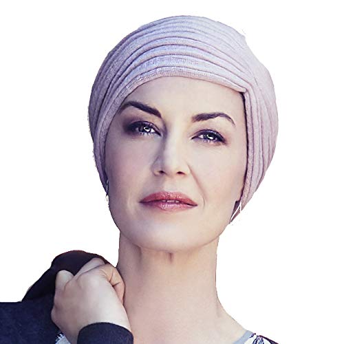 Christine Headwear Turban für den Winter, dünn und elegant, aus Baumwoll-Mesh, Docht-Effekt, sehr deckend von Christine Headwear