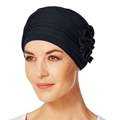 Christine Headwear Damen lotus tulband Headband, Blue Melange, 55-61 EU von Christine Headwear