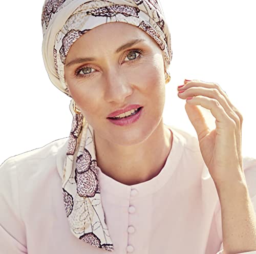 Christine Headwear Damen Beatrice Turban With Ribbons Headband, Blooming Pinks, Einheitsgröße EU von Christine Headwear