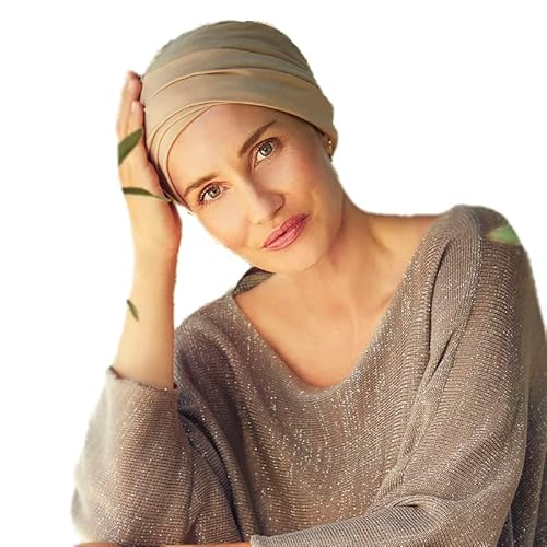 Christine Headwear Women's Berrie Turban, Feather Beige, One Size von Christine Headwear