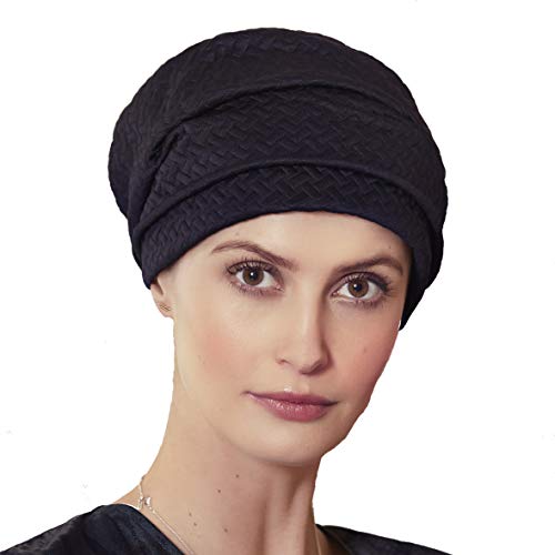 Christine Headwear Damen • NELLY V turban, Braided Blue/Black, Einheitsgröße EU von Christine Headwear