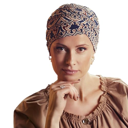 Christine Headwear Women's Shanti Turban, Endless Shapes of Blue, One Size von Christine Headwear