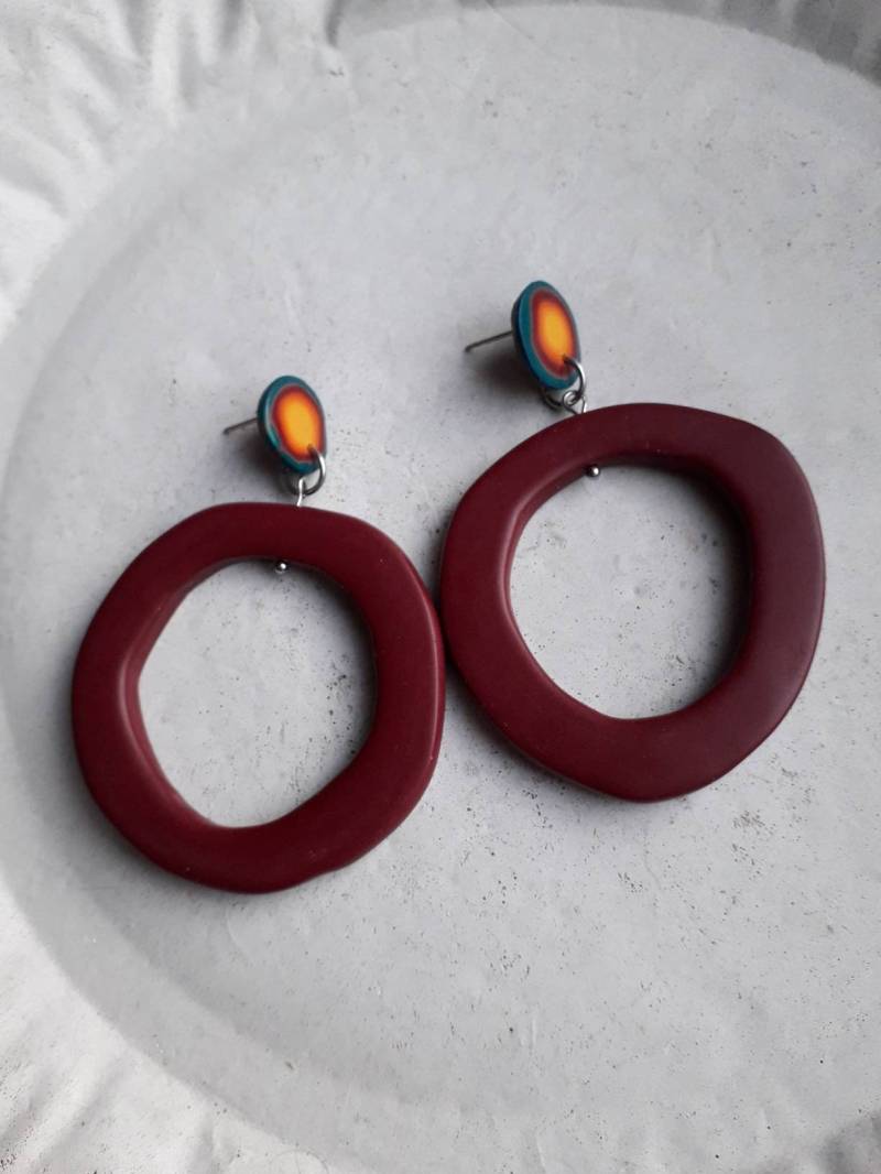 Herbstliche Statement-Ohrringe von ChristineGasafy