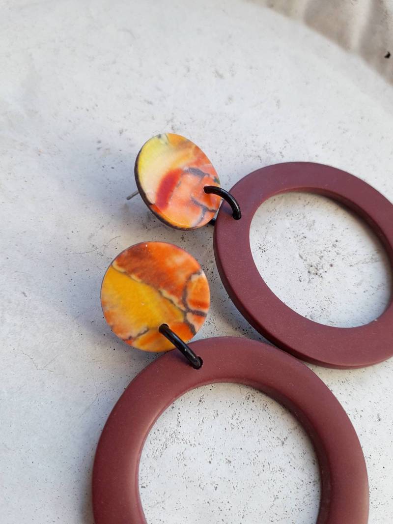 Herbstliche Statement-Ohrringe Herbstliche Statement-Ohrringe von ChristineGasafy