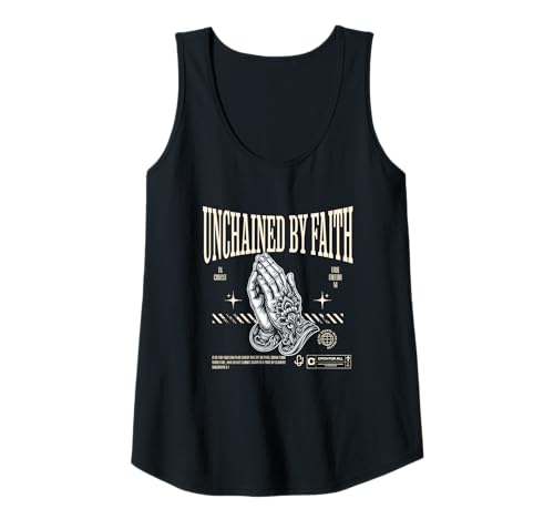 Damen Unchained by Faith In Christ True Freedom Tank Top von Christliche Glaube Freiheit Spiritualität