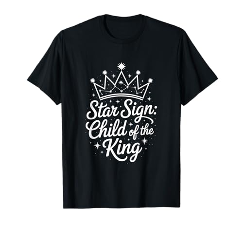 Sternzeichen Kind des Königs Christlich T-Shirt Sternzeichen Kind des Königs Christlich T-Shirt von Christliche Glaube Königskind Krone