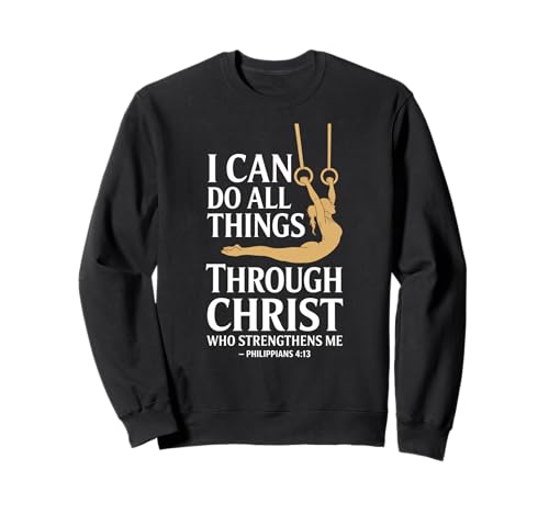 Ich Kann Alles Durch Christus Tun Mädchen Sweatshirt von Christliche Gymnastische Mädchen