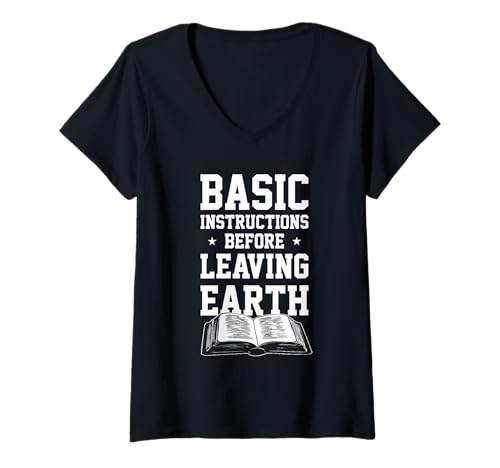 Damen Bibel Basic Instructions Before Leaving Earth Shirt T-Shirt mit V-Ausschnitt Damen Bibel Basic Instructions Before Leaving Earth Shirt T-Shirt mit V-Ausschnitt von Christlicher Bibelvers Glaube Jesus Kirche