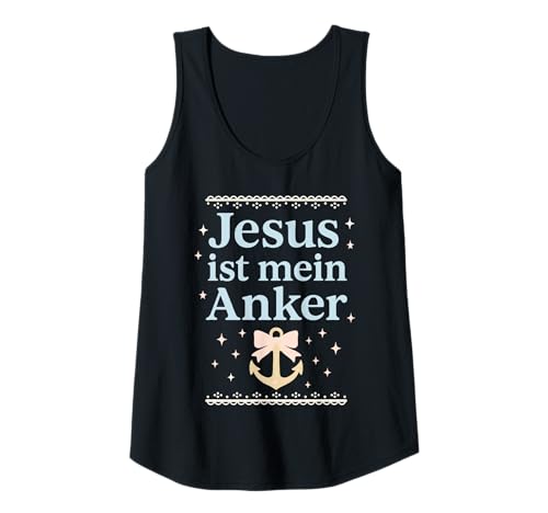 Damen Jesus ist Mein Anker Christliches Frauen Tank Top von Christlicher Glaube Hoffnung Inspiration