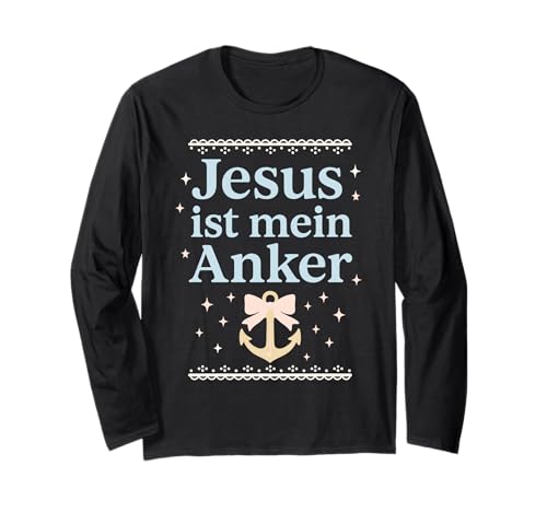 Jesus ist Mein Anker Christliches Frauen Langarmshirt Jesus ist Mein Anker Christliches Frauen Langarmshirt von Christlicher Glaube Hoffnung Inspiration