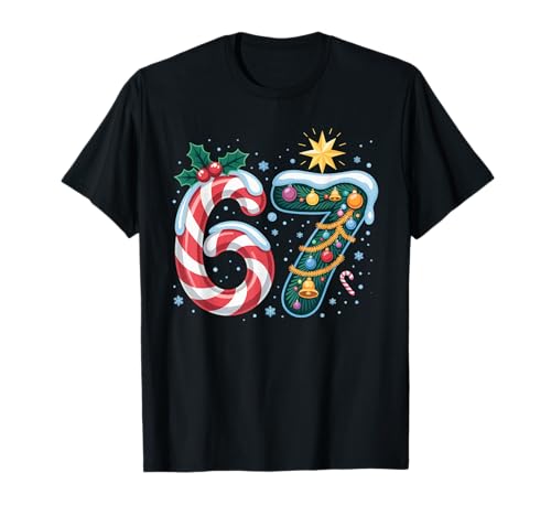 67 Weihnachten 67 Meme Funny Six Seven Gen Alpha Men Women 67 T-Shirt von Christmas 67 Six Seven 67 Meme Gen Alpha 67 Shirt