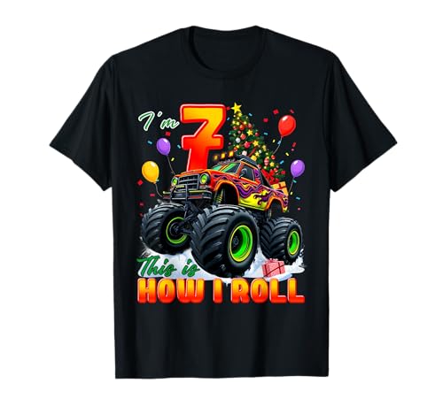 I'm 7 7th Birthday Boy Monster Truck 7 Years Old Christmas T-Shirt I'm 7 7th Birthday Boy Monster Truck 7 Years Old Christmas T-Shirt von Christmas Birthday Monster Truck Outfit