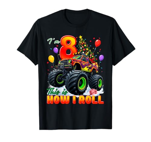 I'm 8 8th Birthday Boy Monster Truck 8 Years Old Christmas T-Shirt I'm 8 8th Birthday Boy Monster Truck 8 Years Old Christmas T-Shirt von Christmas Birthday Monster Truck Outfit