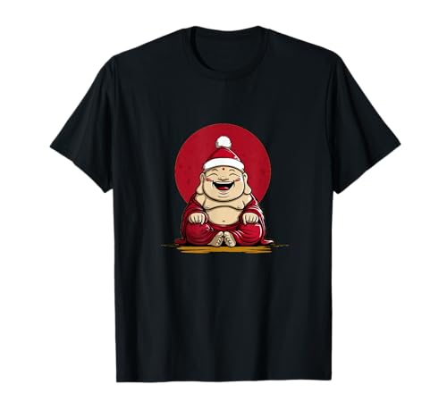 Lustiger Buddha im Xmas Look für Jungen und Mädchen T-Shirt von Christmas Buddha Outfit