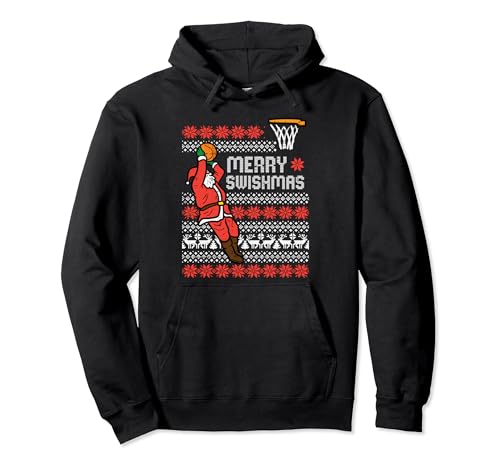 Merry Swishmas Basketball Ugly Christmas Xmas Herren Jungen Kinder Pullover Hoodie von Christmas Clothes Pajamas PJ Men Women Kids Gifts