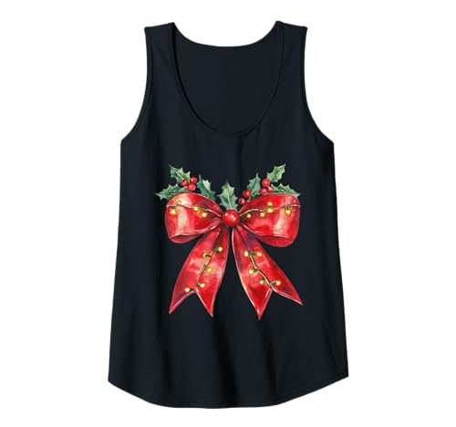 Damen Weihnachten Kokette Schleife Weihnachtsschleifen Weihnachten Weihnachtsmann Schleife Tank Top Damen Weihnachten Kokette Schleife Weihnachtsschleifen Weihnachten Weihnachtsmann Schleife Tank Top von Christmas Coquette Bow Gift idea