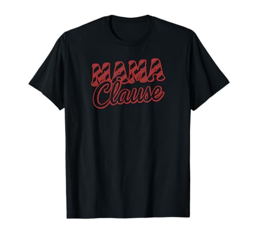 Süßes Weihnachts-Mama-Klausen-Zuckerstangen-Design T-Shirt von Christmas Decor Designs Supply Co.