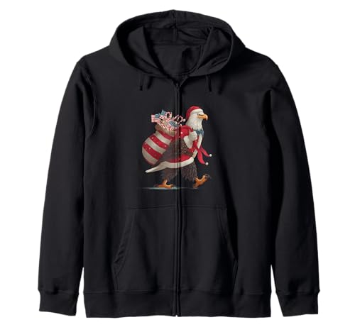 Lustiger Adler in Weihnachtsstimmung für Erwachsene und Kinder Kapuzenjacke von Christmas Eagle Outfit