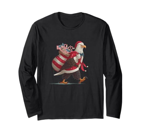 Lustiger Adler in Weihnachtsstimmung für Erwachsene und Kinder Langarmshirt Lustiger Adler in Weihnachtsstimmung für Erwachsene und Kinder Langarmshirt von Christmas Eagle Outfit