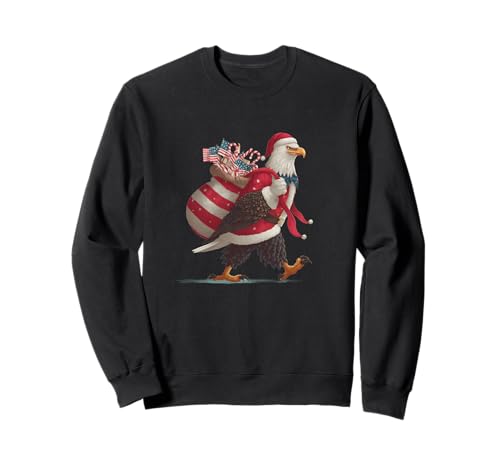 Lustiger Adler in Weihnachtsstimmung für Erwachsene und Kinder Sweatshirt von Christmas Eagle Outfit