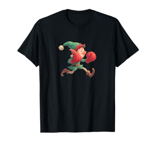 Punching Elf Kostüm für Jungen und Mädchen T-Shirt Punching Elf Kostüm für Jungen und Mädchen T-Shirt von Christmas Elf Box Outfit