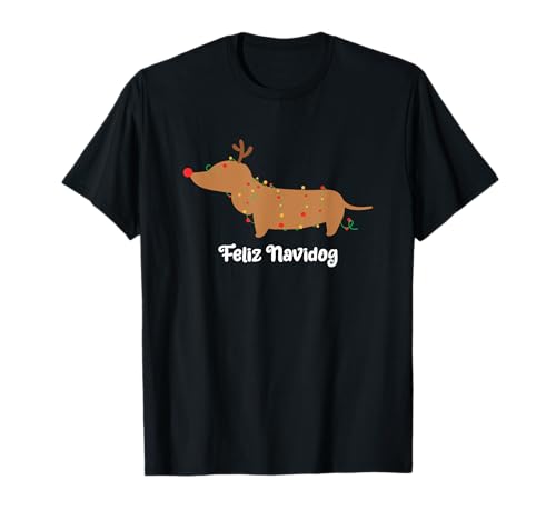 Feliz Navidog Weihnachten Für Damen T-Shirt Feliz Navidog Weihnachten Für Damen T-Shirt von Christmas Eve Costume Xmas Winter Dog