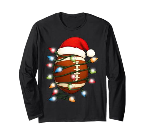 Weihnachtsmannmütze für Herren, Jungen, Kinder Langarmshirt Weihnachtsmannmütze für Herren, Jungen, Kinder Langarmshirt von Christmas Football Players
