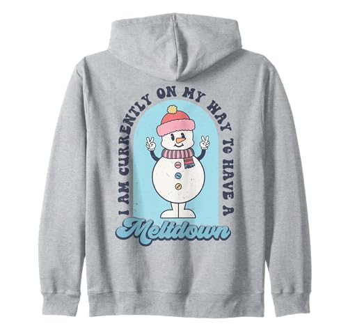 Lustiger Schneemann Weihnachten sarkastisch Männer Frauen Kinder Xmas Humor Kapuzenjacke von Christmas Funny Men Women Apparel Clothes Ideas