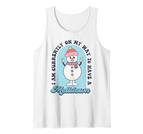 Lustiger Schneemann Weihnachten sarkastisch Männer Frauen Kinder Xmas Humor Tank Top von Christmas Funny Men Women Apparel Clothes Ideas
