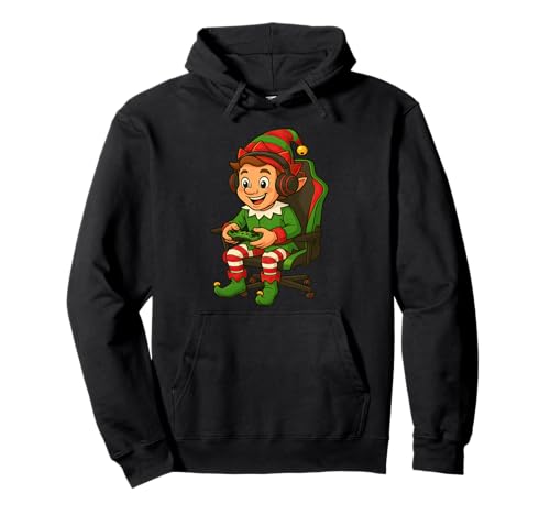 Gamer Christmas Elf Gaming Videospiel Jungen Mädchen Pullover Hoodie Gamer Christmas Elf Gaming Videospiel Jungen Mädchen Pullover Hoodie von Christmas Gamers Video Game Fans
