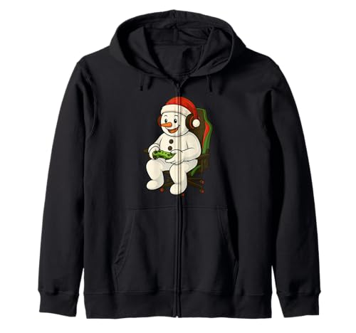 Gamer Weihnachten Schneemann Gaming Videospiel Jungen Mädchen Kapuzenjacke Gamer Weihnachten Schneemann Gaming Videospiel Jungen Mädchen Kapuzenjacke von Christmas Gamers Video Game Fans