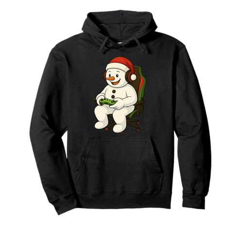 Gamer Weihnachten Schneemann Gaming Videospiel Jungen Mädchen Pullover Hoodie Gamer Weihnachten Schneemann Gaming Videospiel Jungen Mädchen Pullover Hoodie von Christmas Gamers Video Game Fans
