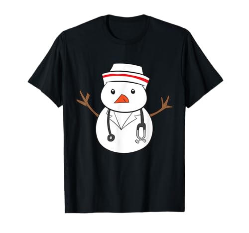 Weihnachten Schneemann Arzt Weihnachten Krankenschwester Kinder Weihnachten T-Shirt von Christmas Gifts For Boys And Girls
