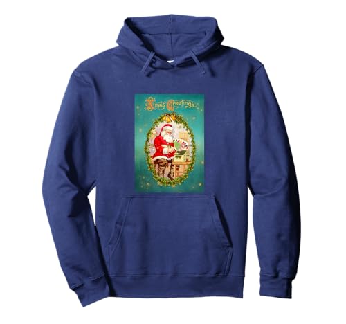 Vintage Weihnachtsmann Malerei Kinder Geschenke für Weihnachten - Pullover Hoodie Vintage Weihnachtsmann Malerei Kinder Geschenke für Weihnachten - Pullover Hoodie von Christmas Gifts