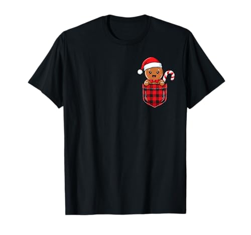 Lebkuchen in der Tasche, lustiges Weihnachtsplätzchen, für Jungen und Mädchen T-Shirt Lebkuchen in der Tasche, lustiges Weihnachtsplätzchen, für Jungen und Mädchen T-Shirt von Christmas Gingerbread Gifts Men Women Kids